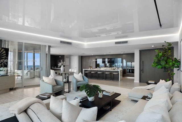 851 NE 1st Ave Unit 5202, Miami, FL 33132 - community lobby with a high ceiling