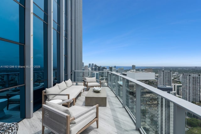851 NE 1st Ave Unit 5202, Miami, FL 33132 - balcony featuring a city view
