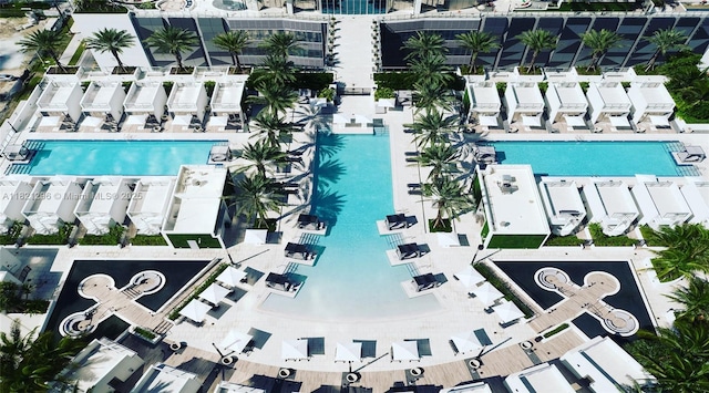 851 NE 1st Ave Unit 5202, Miami, FL 33132 - bird's eye view of a pool