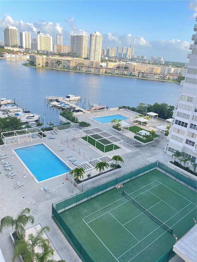 18071 Biscayne Blvd Unit 802, Aventura, FL 33160 - bird's eye view of city skyline