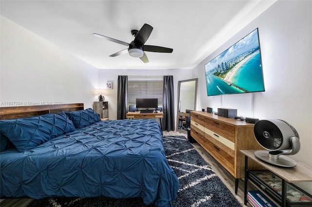 7925 SW 86th St Unit 903, Miami, FL 33143 - bedroom featuring wood finished floors and ceiling fan