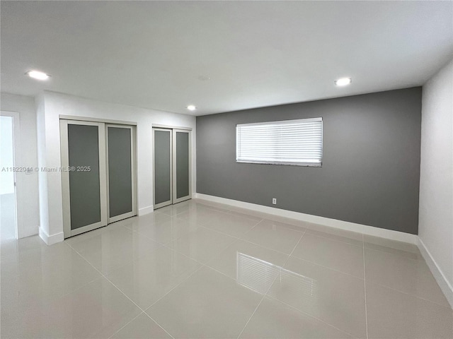 1321 Garfield St, Hollywood, FL 33019 - empty room featuring recessed lighting and light tile patterned floors