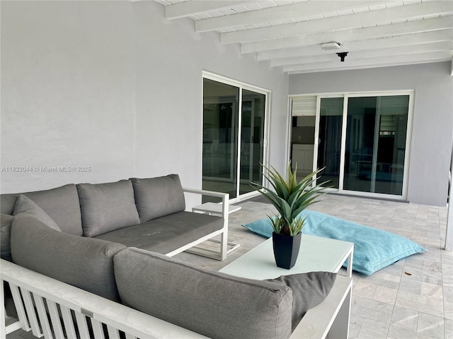 1321 Garfield St, Hollywood, FL 33019 - view of patio / terrace with outdoor lounge area