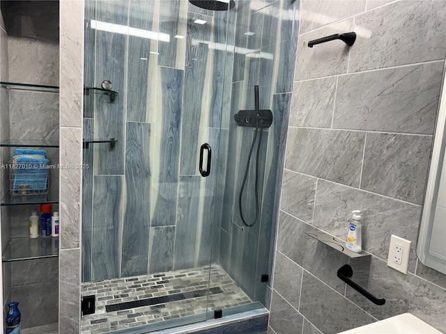 300 Bayview Dr Unit 1009, Sunny Isles Beach, FL 33160 - bathroom featuring a stall shower