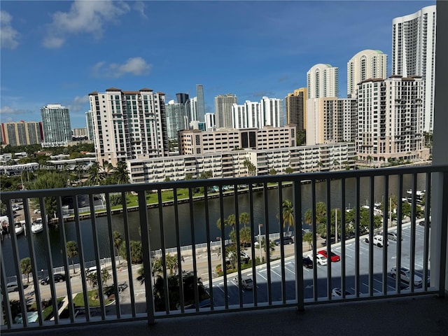 300 Bayview Dr Unit 1009, Sunny Isles Beach, FL 33160 - balcony with a view of skyline and a water view