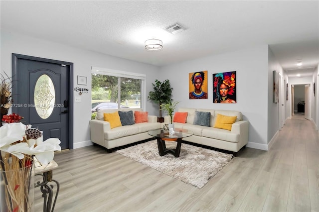 431 S Old Hiatus Rd, Plantation, FL 33325 - living room with light wood finished floors and a textured ceiling