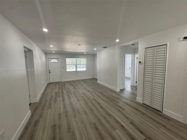 1657 SW 44th Ave, Fort Lauderdale, FL 33317 - spare room featuring wood finished floors, recessed lighting, and plenty of natural light