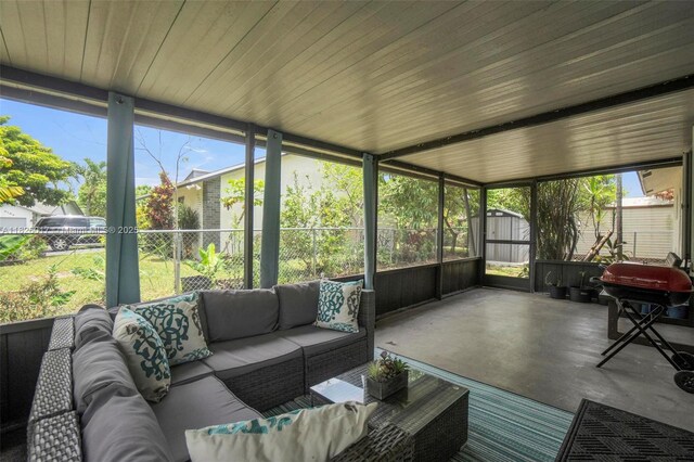 4947 NW 91st Ter, Sunrise, FL 33351 - sunroom / solarium with outdoor lounge area