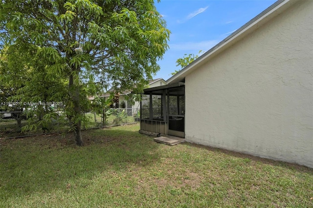 4947 NW 91st Ter, Sunrise, FL 33351 - view of yard with a sunroom