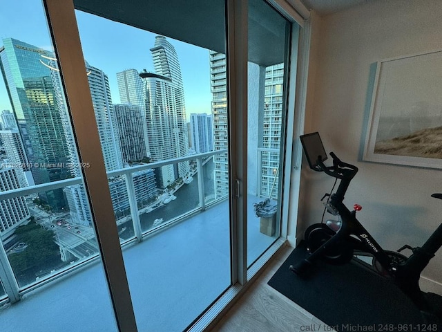 500 Brickell Ave Unit 3803, Miami, FL 33131 - balcony featuring a view of skyline