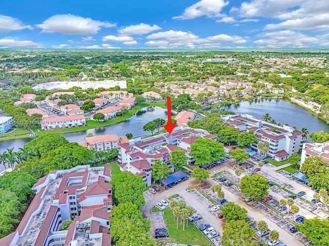8365 SW 152nd Ave Unit C-201, Miami, FL 33193 - aerial view of property and surrounding area with a large body of water
