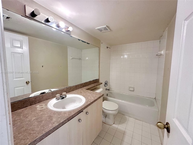 11185 SW 6th St Unit 303, Pembroke Pines, FL 33025 - bathroom featuring tile patterned floors, vanity, and shower / tub combination
