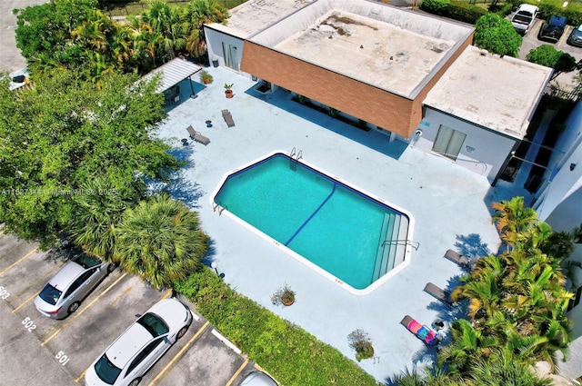 16851 NE 23rd Ave Unit A619, North Miami Beach, FL 33160 - aerial view of property and surrounding area with a pool