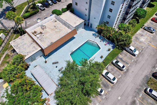 16851 NE 23rd Ave Unit A619, North Miami Beach, FL 33160 - aerial view of a pool area