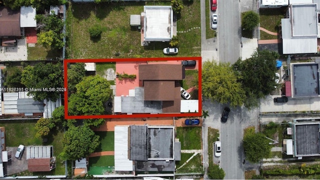 971 E 18th St, Hialeah, FL 33013 - aerial view of property's location featuring property parcel outlined