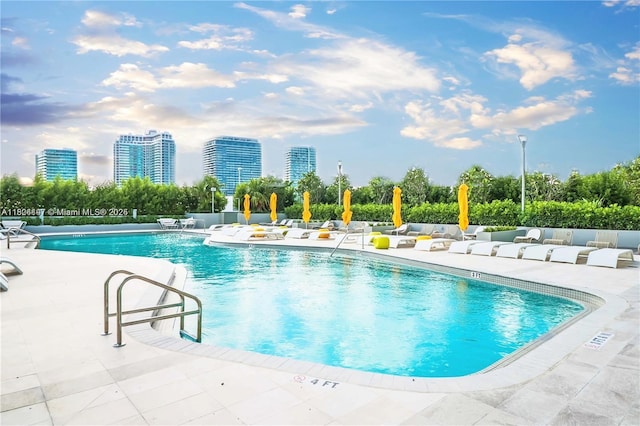 501 NE 31st St Unit 2005, Miami, FL 33137 - community pool with a patio and a city view