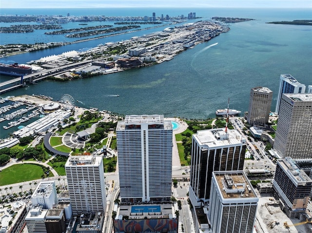 50 Biscayne Blvd Unit 3605, Miami, FL 33132 - view of urban area with a nearby body of water and numerous boat docks