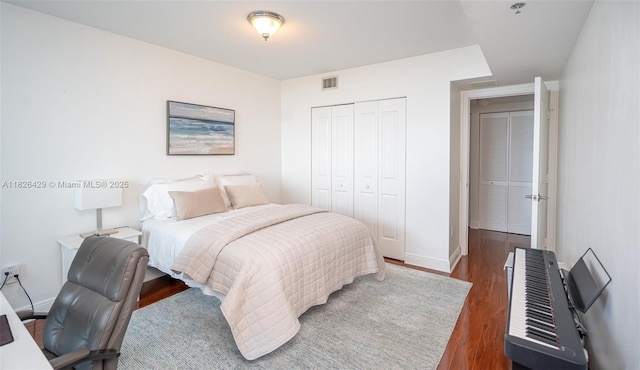 2641 N Flamingo Rd Unit 1603N, Sunrise, FL 33323 - bedroom featuring wood finished floors and a closet