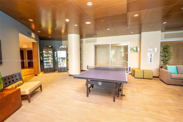 2641 N Flamingo Rd Unit 1603N, Sunrise, FL 33323 - rec room with light carpet and recessed lighting