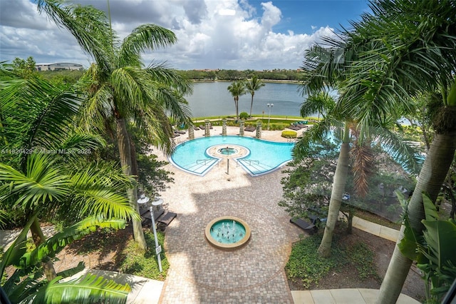 2641 N Flamingo Rd Unit 1603N, Sunrise, FL 33323 - view of pool with a water view