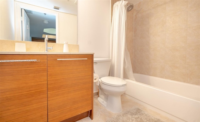 2641 N Flamingo Rd Unit 1603N, Sunrise, FL 33323 - full bath with vanity, shower / bath combination with curtain, and tile patterned flooring