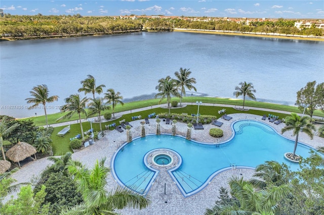 2681 N Flamingo Rd Unit 1903S, Sunrise, FL 33323 - view of pool featuring a water view