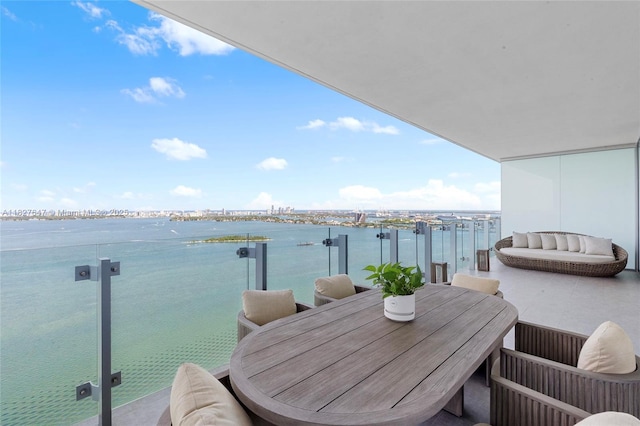 700 NE 26th Ter Unit 3101, Miami, FL 33137 - balcony featuring a water view