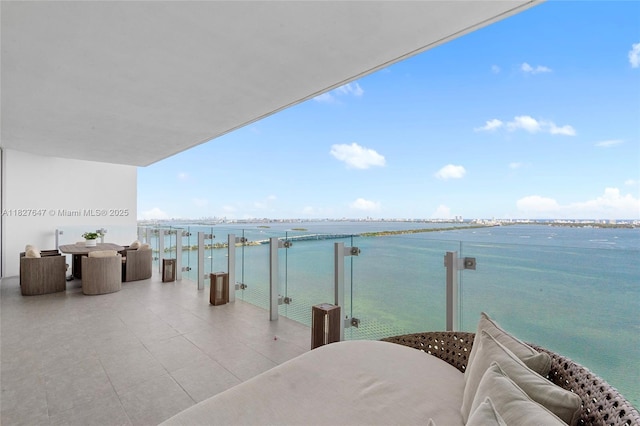 700 NE 26th Ter Unit 3101, Miami, FL 33137 - balcony featuring a water view