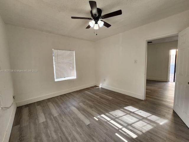 3615 Thomas Ave Unit 1, Miami, FL 33133 - empty room with wood finished floors and ceiling fan