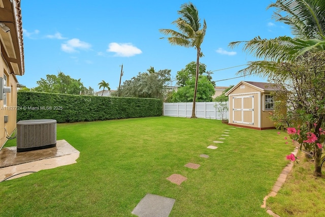 634 82nd St, Miami Beach, FL 33141 - fenced backyard featuring a shed