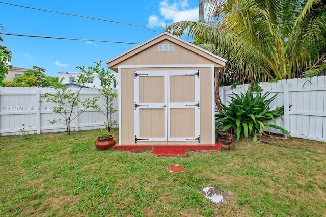 634 82nd St, Miami Beach, FL 33141 - view of shed featuring a fenced backyard