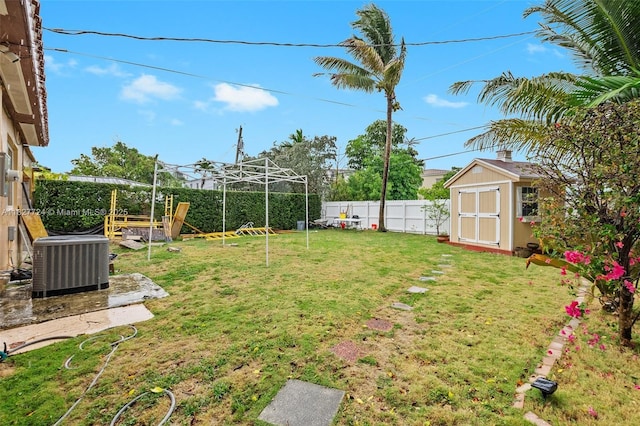 634 82nd St, Miami Beach, FL 33141 - fenced backyard with a shed