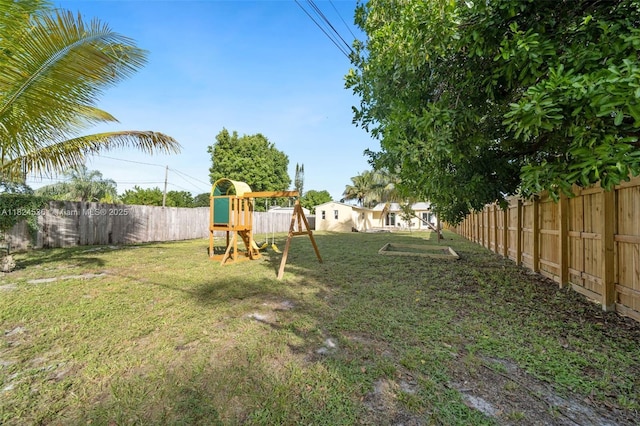 2714 Fillmore St, Hollywood, FL 33020 - fenced backyard with a playground