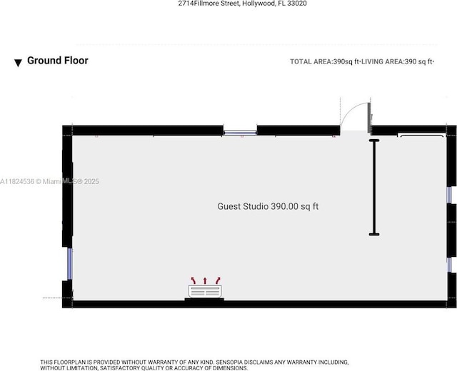 2714 Fillmore St, Hollywood, FL 33020 - view of home floor plan