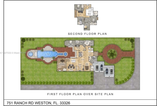 751 Ranch Rd, Weston, FL 33326 - view of property floor plan