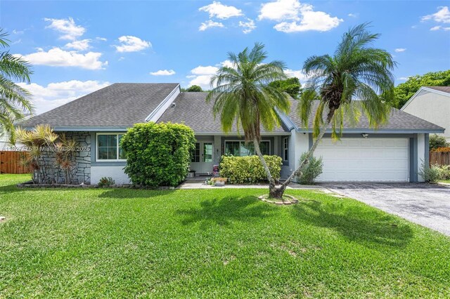 1360 S Audubon Dr, Homestead, FL 33035 - view of front of property with a garage, driveway, roof with shingles, and stucco siding