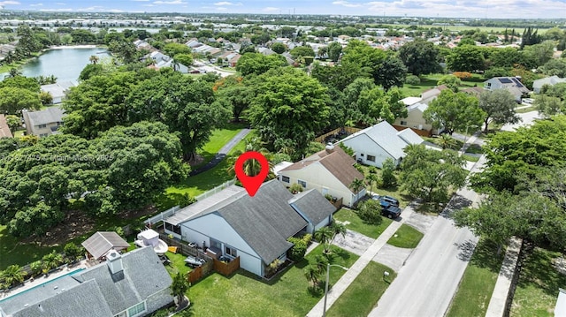1360 S Audubon Dr, Homestead, FL 33035 - aerial view of residential area featuring a large body of water