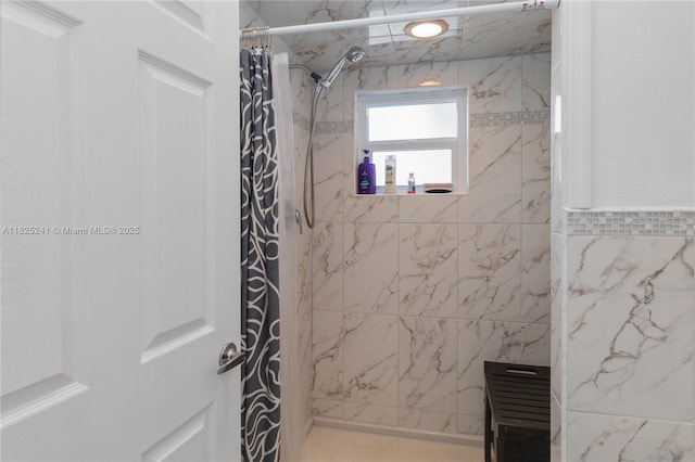 5595 Eagle Way, Merritt Island, FL 32953 - bathroom featuring a shower with curtain