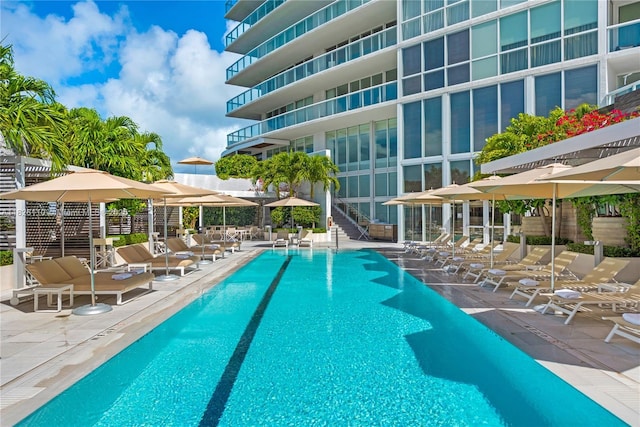 450 Alton Rd Unit 2705, Miami Beach, FL 33139 - community pool featuring a patio area