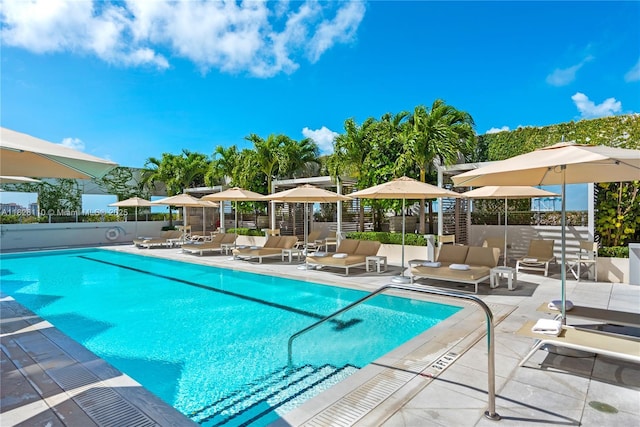 450 Alton Rd Unit 2705, Miami Beach, FL 33139 - community pool with a patio