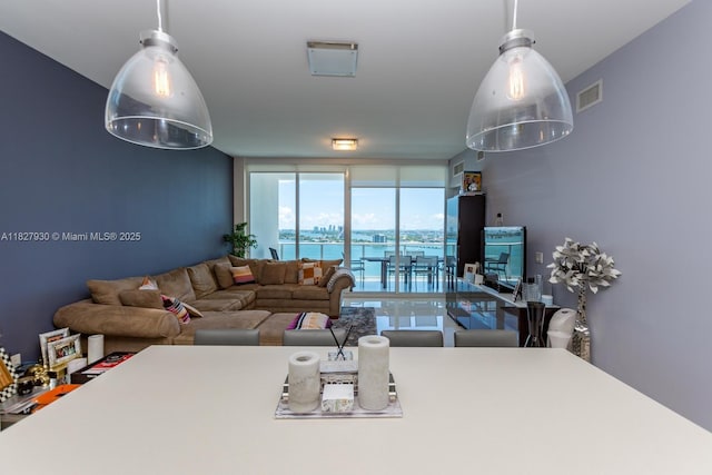 2020 N Bayshore Dr Unit 2005, Miami, FL 33137 - living room featuring floor to ceiling windows