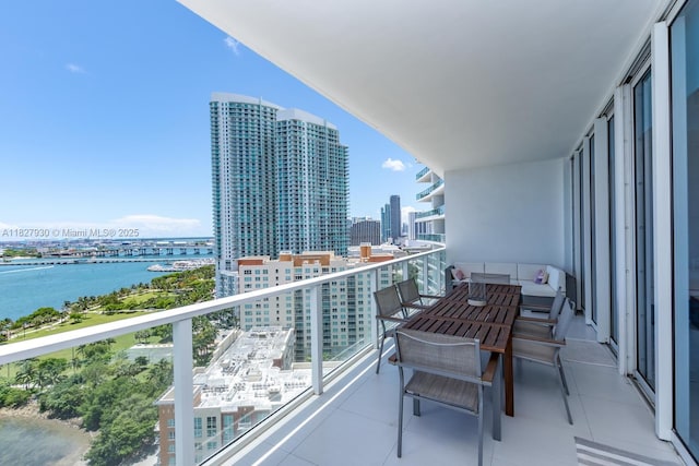 2020 N Bayshore Dr Unit 2005, Miami, FL 33137 - balcony with a city view and a water view
