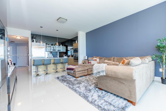 2020 N Bayshore Dr Unit 2005, Miami, FL 33137 - living area with light tile patterned flooring