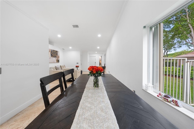 4361 Mahogany Ridge Dr, Weston, FL 33331 - dining room with recessed lighting and ornamental molding