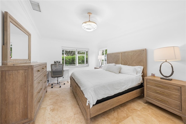 4361 Mahogany Ridge Dr, Weston, FL 33331 - bedroom with ornamental molding and light tile patterned flooring