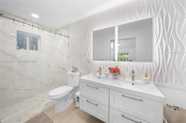 4361 Mahogany Ridge Dr, Weston, FL 33331 - full bathroom with double vanity and a marble finish shower
