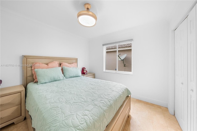 4361 Mahogany Ridge Dr, Weston, FL 33331 - bedroom with a closet and ornamental molding
