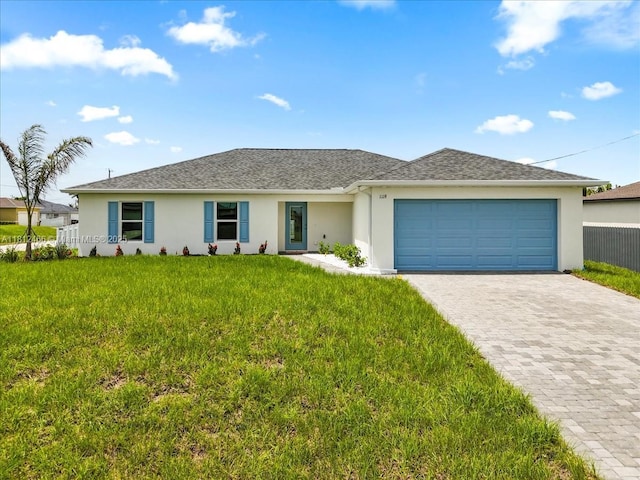 1119 NW 19th St, Cape Coral, FL 33993 - single story home featuring stucco siding, decorative driveway, and a garage
