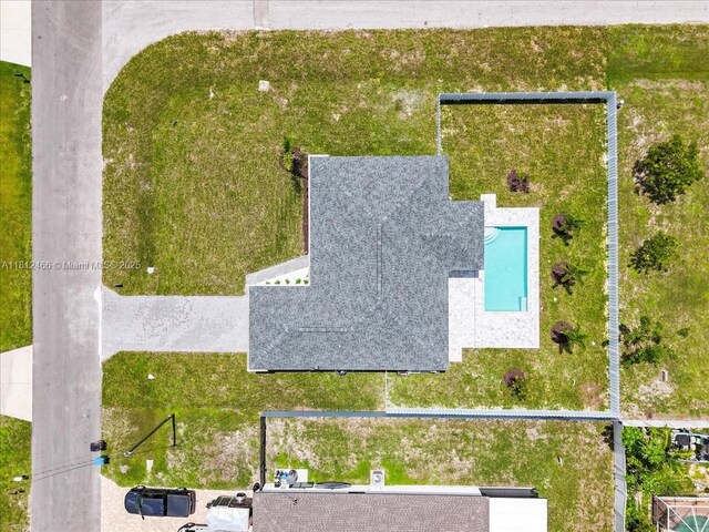 1119 NW 19th St, Cape Coral, FL 33993 - bird's eye view of a pool