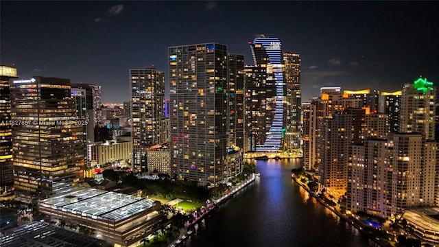 495 Brickell Ave Unit 3901, Miami, FL 33131 - city view featuring a large body of water and a view of city lights